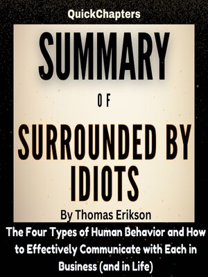 cover image of Summary of Surrounded by Idiots
